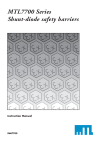 Thumbnail of document Manual - MTL7706 Intrinsically Safe Zener Barrier